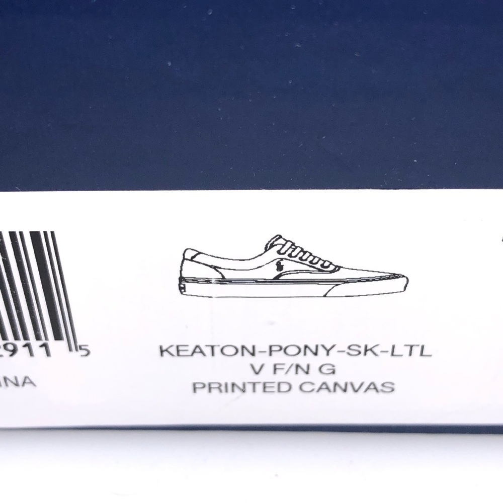 Polo Ralph Lauren Keaton Pony Floral Men's Canvas Low Top Shoes Sneakers - Picture 8 of 8